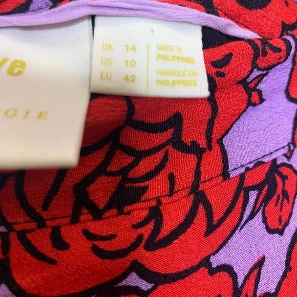 ANTHROPOLOGIE Maeve Foster Patch Work Skirt Bias Floral SZ 14 - Picture 4 of 10